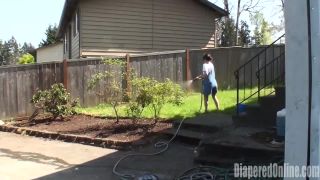 DiaperedonlineCici Cici Thick Diaper  Overalls for Yardwork-6