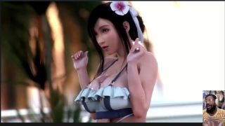 Big Dick Big Breast Tifa Titty Fuck On The Beach, Bald Pussy Vivian Fuck, Panam and Judy Mouthjob-2