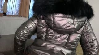 Milf A lot of cum on my shiny down-jacket from the gardener 270- preview-3
