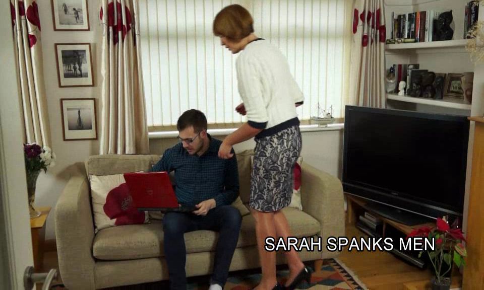 SARAH SPANKS MEN - Spanked For Porn.