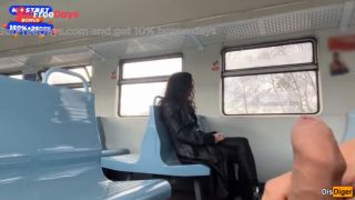 [GetFreeDays.com] Public Handjob on a train Ends in a Blowjob from a Stranger - Public Cumwalk Sex Leak March 2023-1