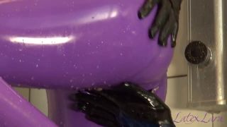 porn video 11 Latex Porn – 7790 – Latex Fun In The Shower With Latex Izzy, mature femdom feet on femdom porn -2