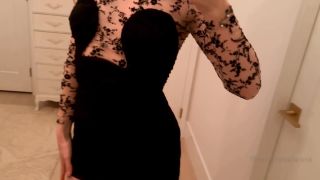 porn clip 44 pet play fetish Mistress Leora – Date night outfit 2 – mesh black minidress high ponytail, femdom pov on pov-8