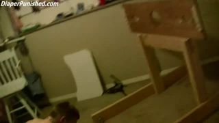 DiaperedonlineBobby Natalia Bobby Diapered Leashed  Cleaning-3