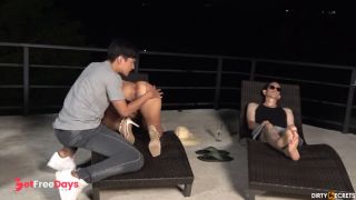I Cheat on My Husband with a Young Waiter at the Hotel and He Catches Us-3
