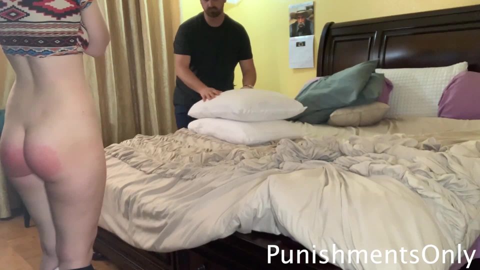 Punishments Only - Caught Red Handed Spanking Red Bottome...