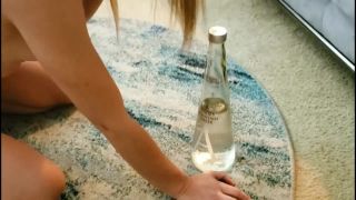 Her pussy likes this huge water bottle-0