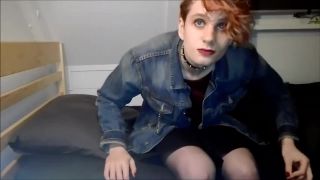 online video 34 Redhead teen sissy ZoeStar toy her skinny ass and masturbate wildly, defloration hardcore porn on shemale porn -0