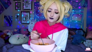 xxx video 14 KatSaysMeow – Blonde Topless Mukbang | amateur solo | teen wife big tits ass-5