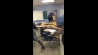 School fight, hair pulling, and tit slip   202-6