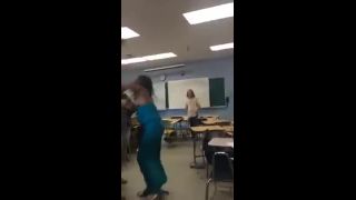 School fight, hair pulling, and tit slip   202-7