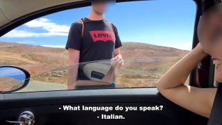 Francy Rossi - Public Blowjob to a Stranger. Exhibitionst Jerks Off and Gives Blowjob to a PASSERBY on the Street [1080p] - Teen-1