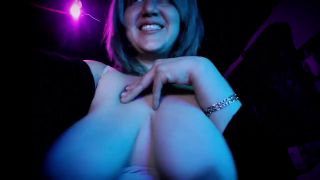 Laughing Chubby Goth Mommy Titty Tease and Finger lick-1