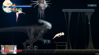 2B BEING CREAMPED BY LESBIAN FUTANARI ALIENS - ALIEN QUEST EVE-0