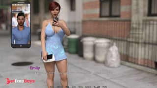 Just Married - S1 Ep1 - Emily showed her ass and panties publicly on her husbands video call-4