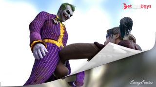 The Joker Fuck Harley Quinn - Massive Cock ANAL - sassyComics-5