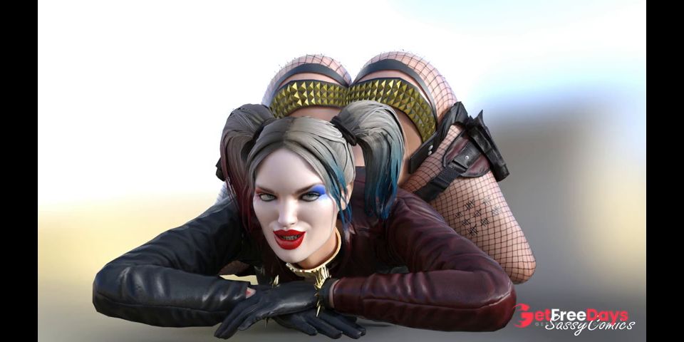 The Joker Fuck Harley Quinn - Massive Cock ANAL - sassyComics