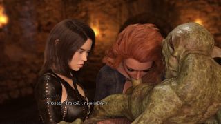 Alenkah - goblin seduces cute girl in his cave not letting her out until he cums inside her. female voice-1