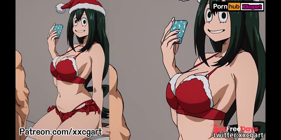 [GetFreeDays.com] my hero academia - Tsuyu Asui christmas hentai Sex Video November 2022