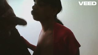 boricualovenyc - BLINDFOLD COSPLAY BLOWJOB EBONY BROWN SKIN SUCKING BBC-8
