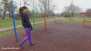 pantyhose workout outdoors-2