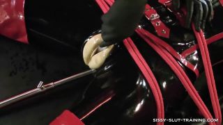 online video 40 Rubber Sissy Anal Training on fetish porn femdom spanking-8