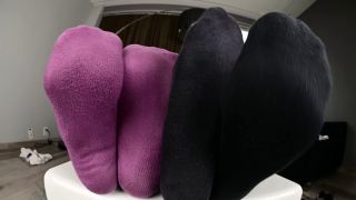  Femdom porn Amateur soles giantess and footjobs: Goddess Charlie and Brookyln Bully - Post Work Shoe Smelling and Sock Worship   Femdom-6