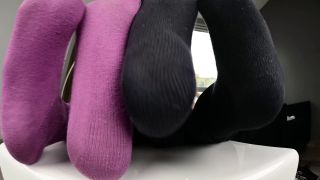  Femdom porn Amateur soles giantess and footjobs: Goddess Charlie and Brookyln Bully - Post Work Shoe Smelling and Sock Worship   Femdom-7
