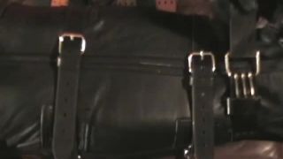 Leather Session Video 417 - Leather Mistress Linda and Leather slave-5