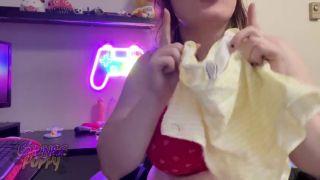 Brunette Cute Brunette Shows of New Panties-5