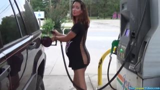 Pregnant wife gas station flashing pregnant -0