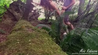 Mrs RobinsonCouple having Public Sex in the woods from Voyeur POV-0