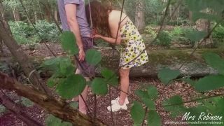 Mrs RobinsonCouple having Public Sex in the woods from Voyeur POV-1