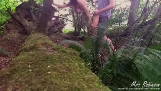 Mrs RobinsonCouple having Public Sex in the woods from Voyeur POV-3