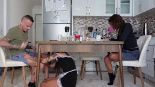Fucked The Housekeeper In Front Of His Wife! Very HOT SLUT-1