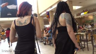 Many Vids presents Trinity May33 aka May in flashing w luna lavey an dildos at mall-1