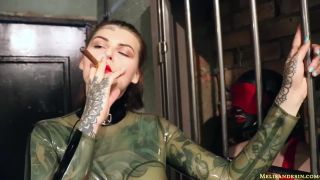 The beginning Female and Male slave Experiment smoking Mistress Melisande Sin-9