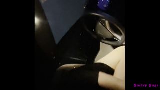 Bailey Base Fucking Hot Babe In Tesla Car Self Driving At Night-9