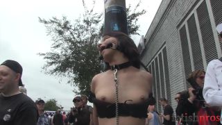 online clip 5 Ruby Handcuffed to Pole in Public, looner fetish on femdom porn -9