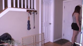 DiaperedonlineAlisha Red Red Spanked  Diapered in Front of Friend-0