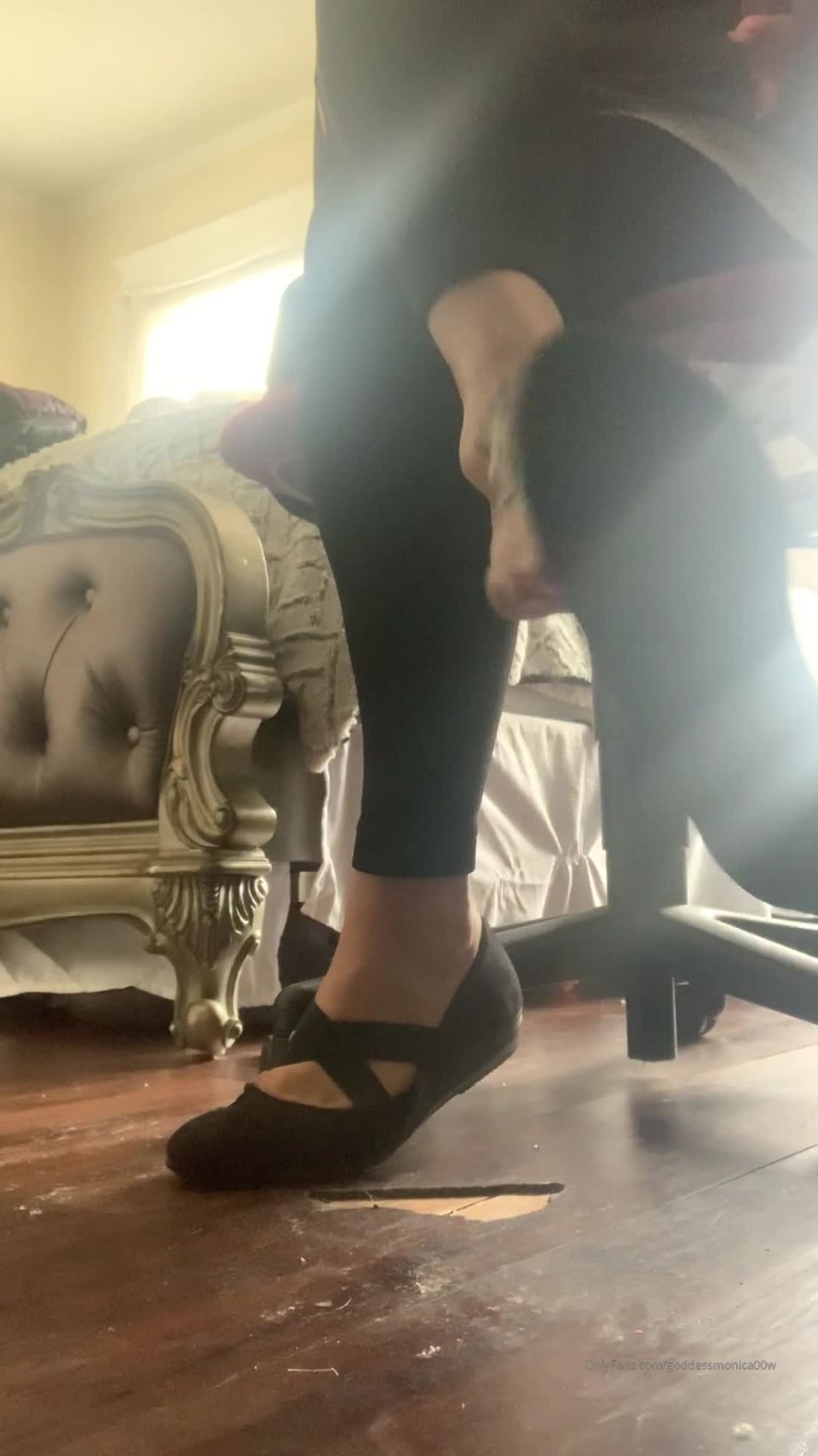 online adult clip 2 chinese foot fetish feet porn | goddessmonica00w 31-03-2020-28592351-Black flats under my desk joi per your request | joi
