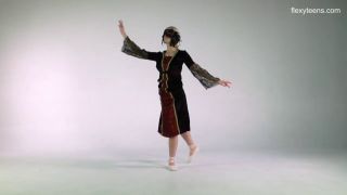 Naked Yoga Nude ballerina super hot flexible teen-1