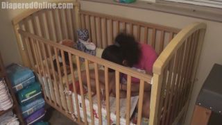 Diaperedonline2Madilyn Madilyn Coloring in Crib-2