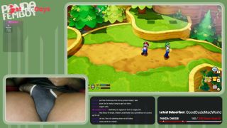 [GetFreeDays.com] PandaFemboy Plays Mario and Luigi Brothership Part 6 Porn Video November 2022-9