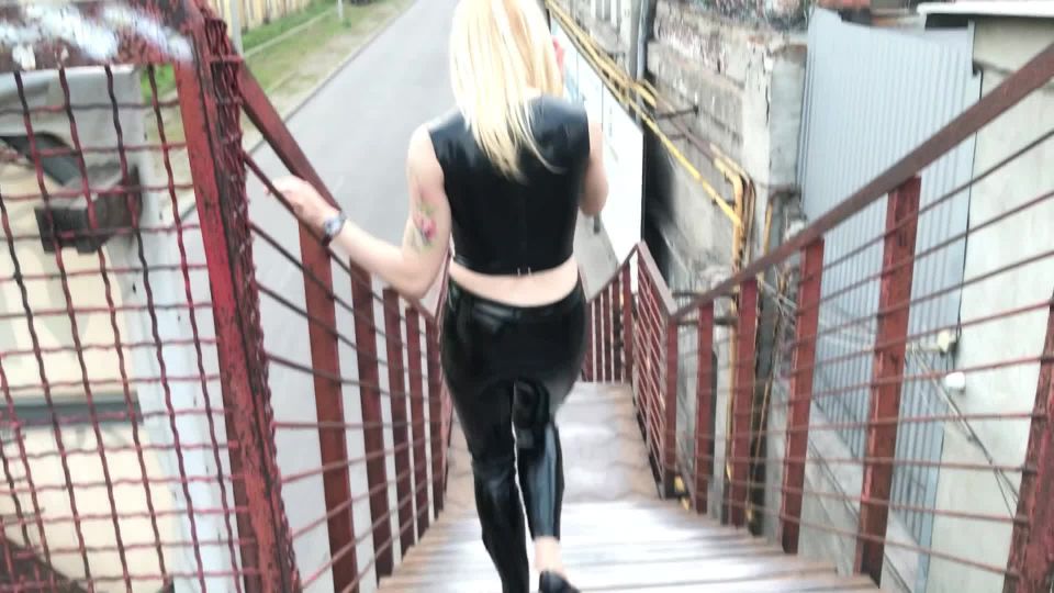 online porn video 37 big ass tits masturbation Shiny Leather Heaven aka Leather Love – Walking in Leather in Urban Landscape, leather on pov