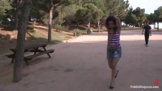 Adorable 18 Year old is Made to Crawl on her Knees, Suck ...-9