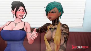 Party With 3 Hot Babes - Divine Heel Hentai Sex Game Sex Scenes Part 3 18-7