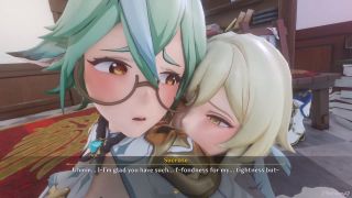 Futaboi Lumine x Sucrose: Genshin hentai Futa pleasure! Full-3