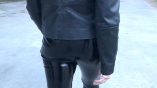 free online video 38 Shiny Leather Heaven aka Leather Love – Walking in Leather in Urban Landscape | sfw | big ass porn trans porno big ass-9