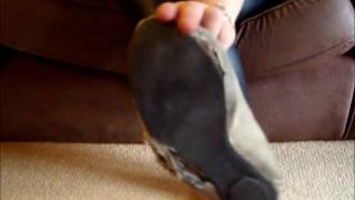 video 46 nadia ali foot fetish My Totally Ruined and Abused Stinky Flats, misused shoes on fetish porn-1